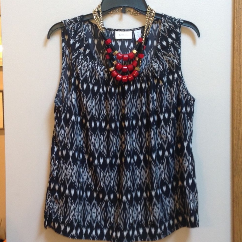 Chico's Ikat Sleeveless Top - Picture 2 of 3